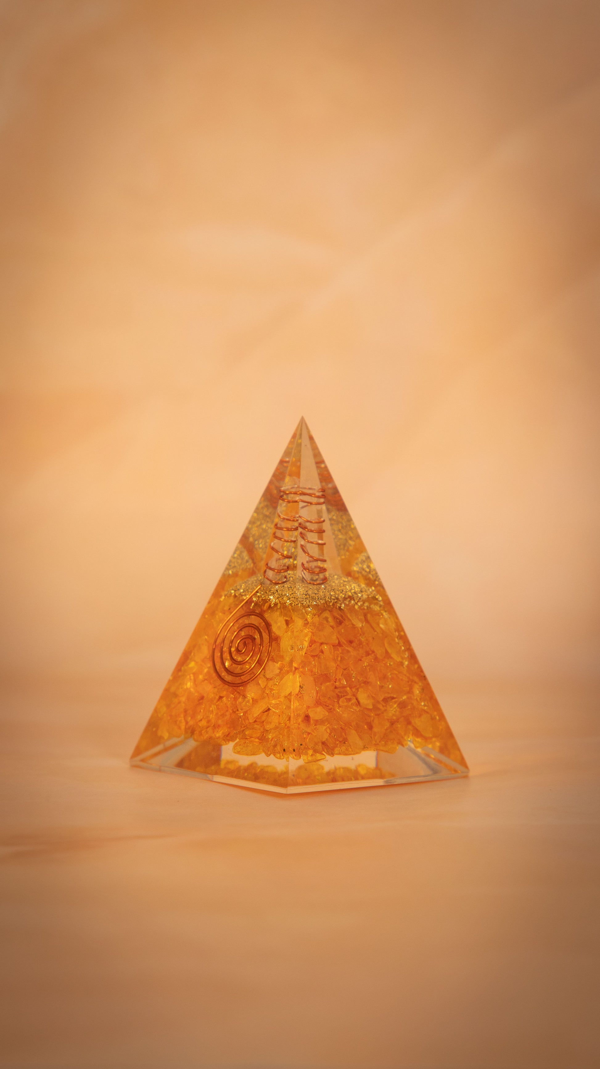 Citrine pyramid