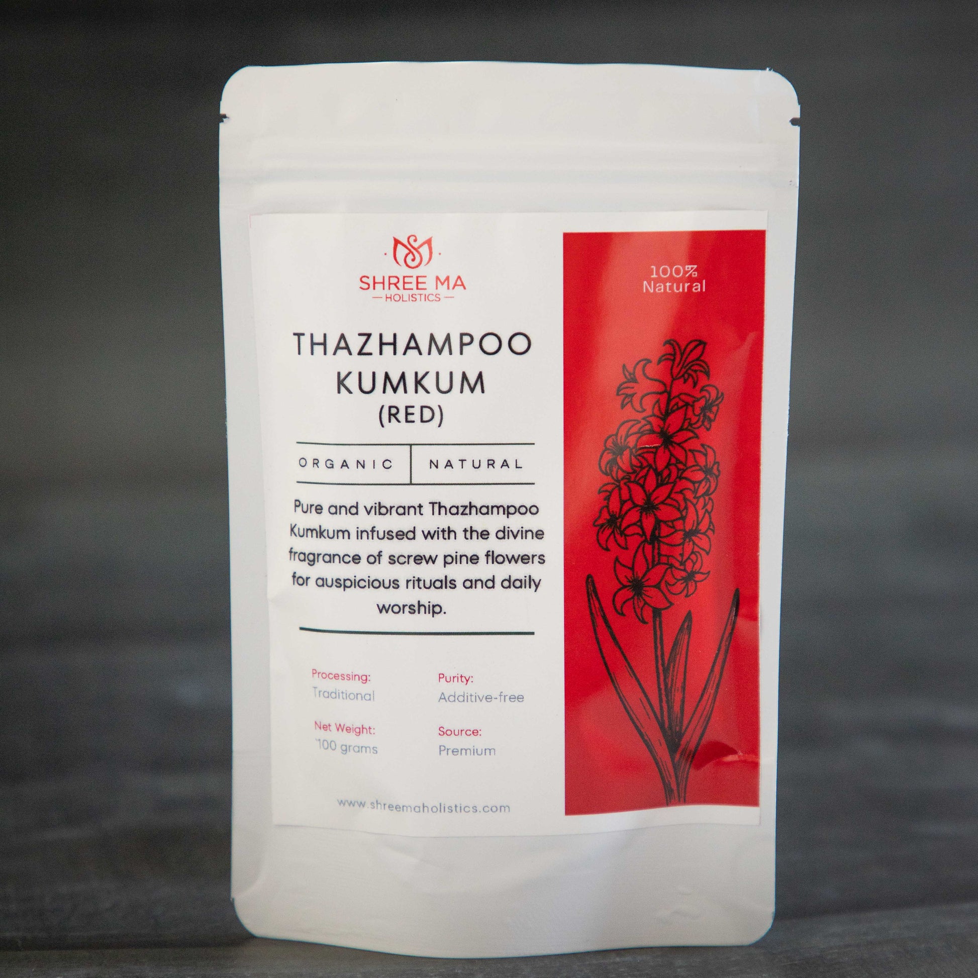 Thazampoo Kumkum Red - 100g