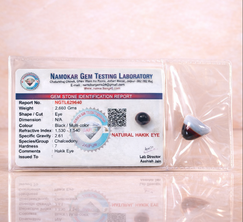 Certified Sulemani Eye Gemstone